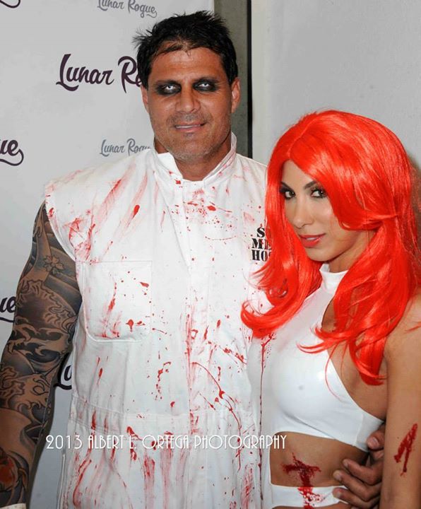 Beverly Hills Halloween event ; Leila Knight and Jose Canseco