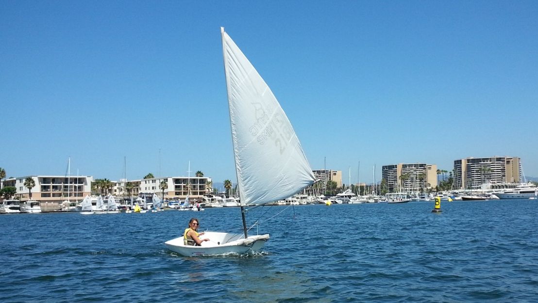 Sailing in Marina Del Rey, CA