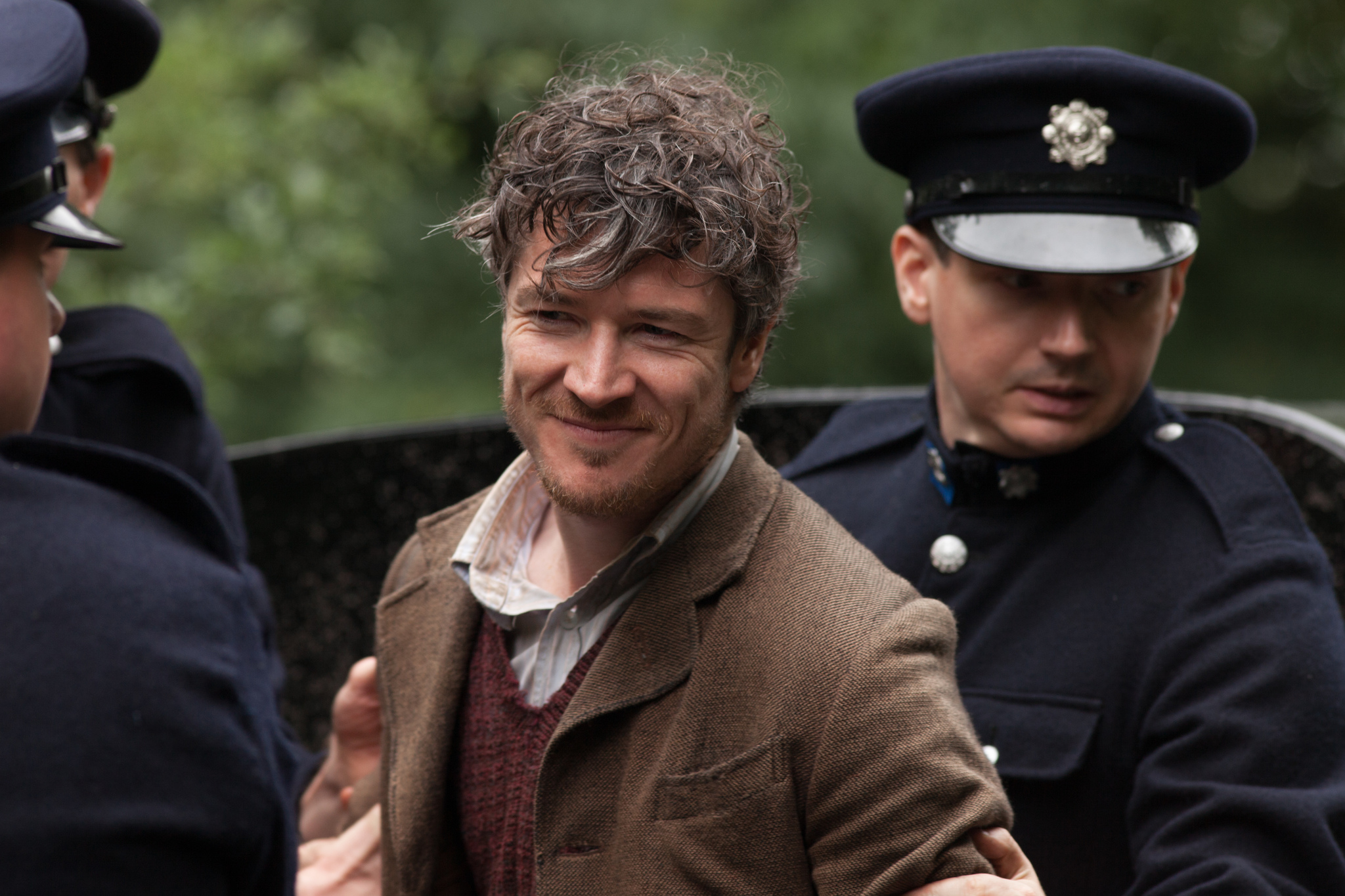 Still of Paul Laverty, Ken Loach and Rebecca O'Brien in Jimmy's Hall (2014)