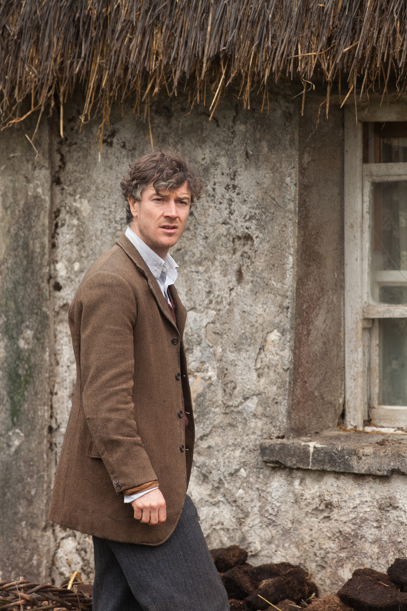 Still of Paul Laverty, Ken Loach and Rebecca O'Brien in Jimmy's Hall (2014)