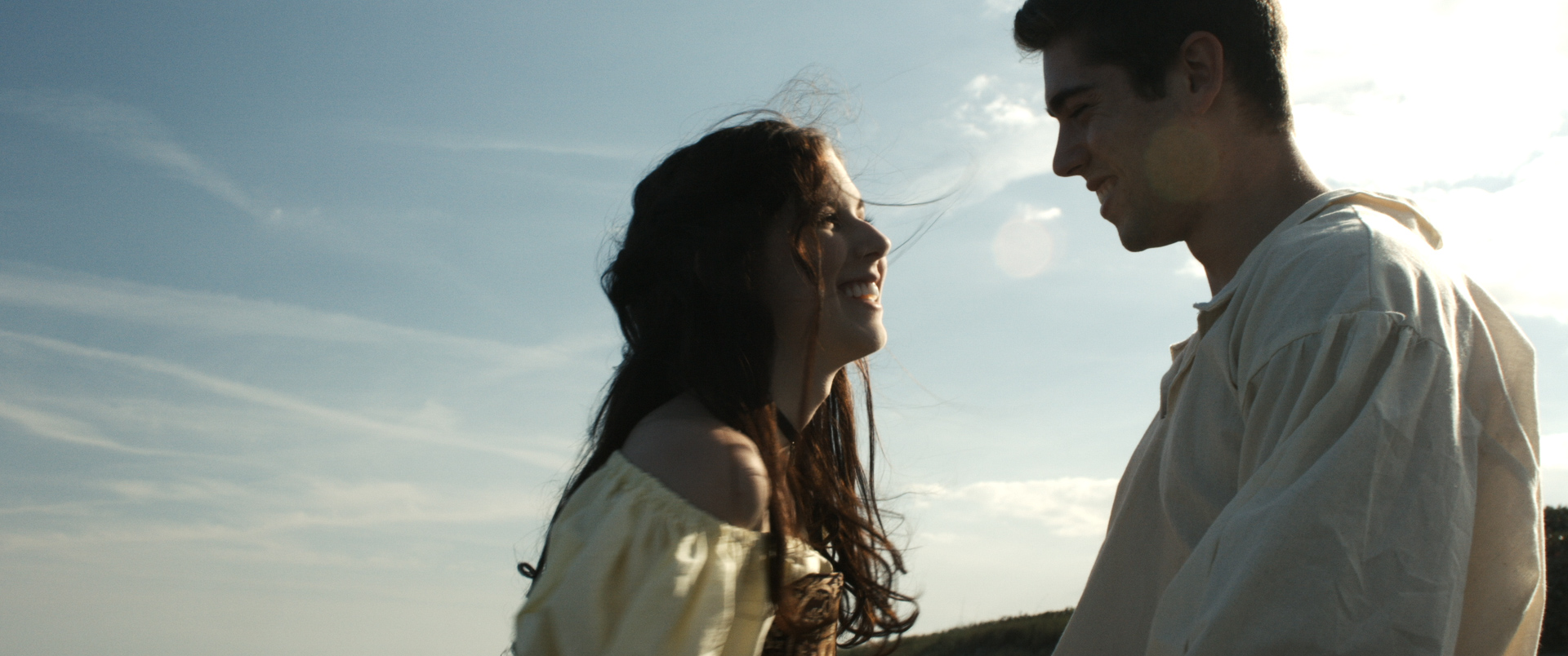 Sinclaire as Genevieve with Devin Merrick as Tristan, in 'Genevieve' 2015