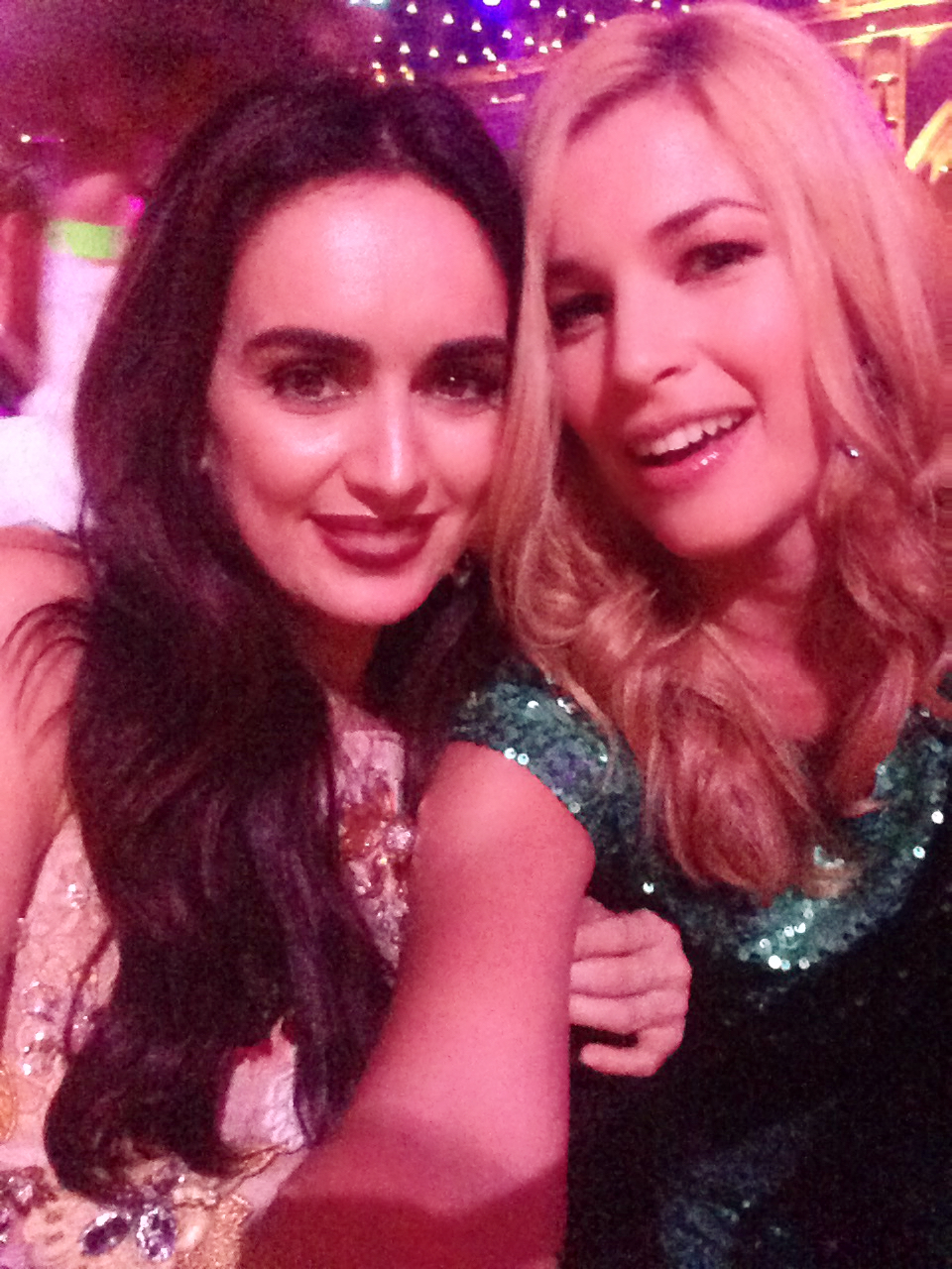 Ana de la Reguera & Claudette Lalí at Premios Fenix in Mexico city.