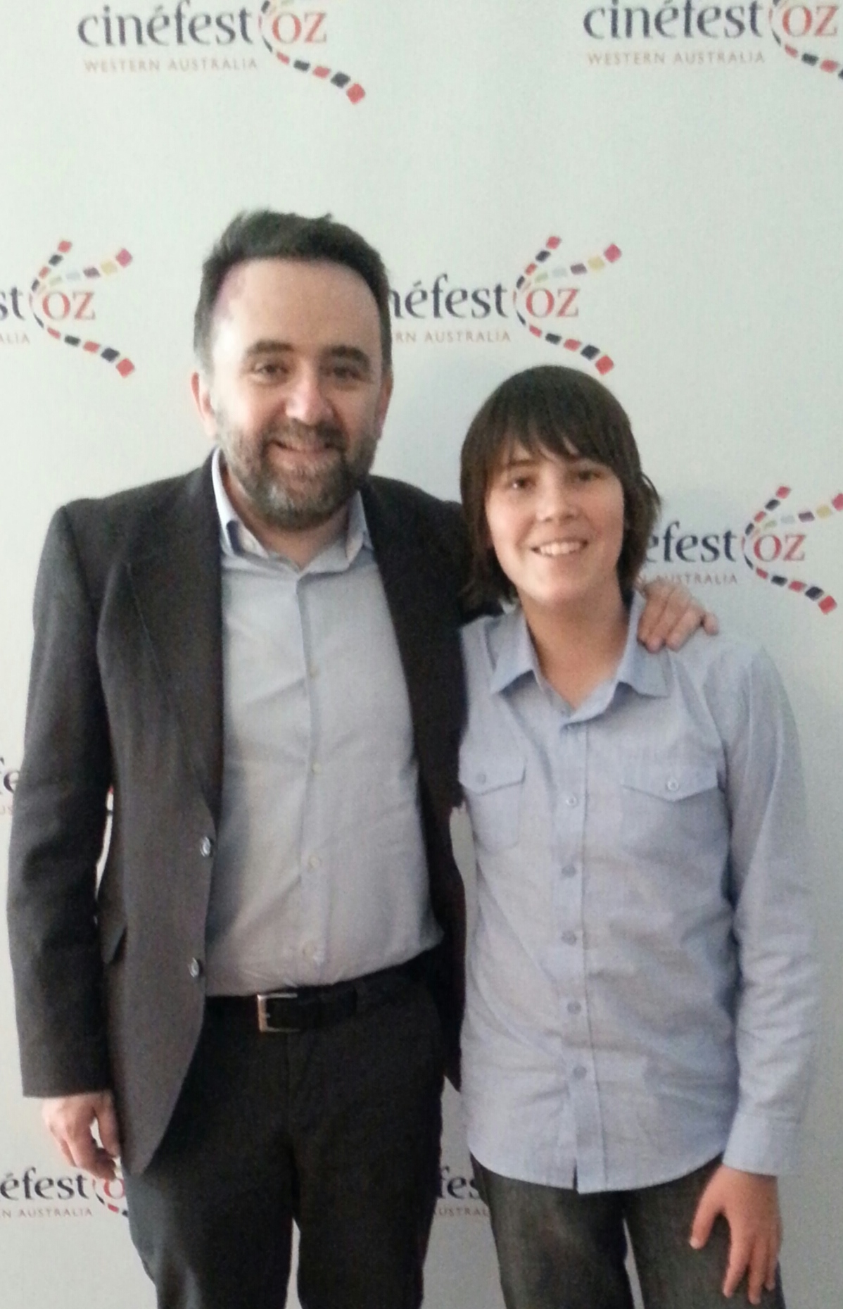 At PAPER PLANES premiere at CinefestOZ with Director Robert Connolly