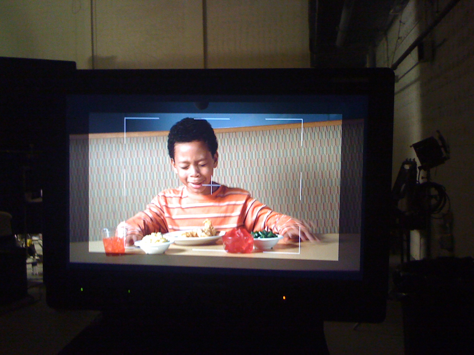 Tyler filming a commercial for Piccadilly