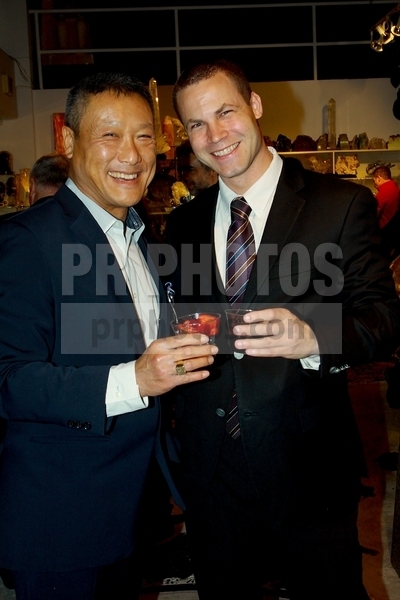 Kelvin Han Yee and Jared Safier at Robin Banchik's Crystalarium 25th Anniversary Celebration