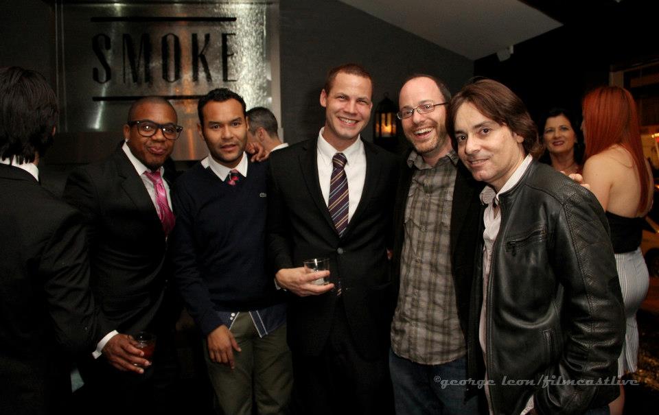 Tyler Rousseau, Jason Avalos, Jared Safier, Matthew Spain, and Steve Longi at Smoke Grand Opening Event