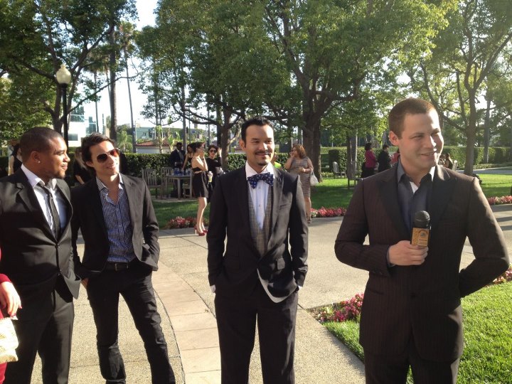 Tyler Rousseau, Mateo Vergara, Jason Avalos and Jared Safier at the eWorld Music Awards at Paramount Studios