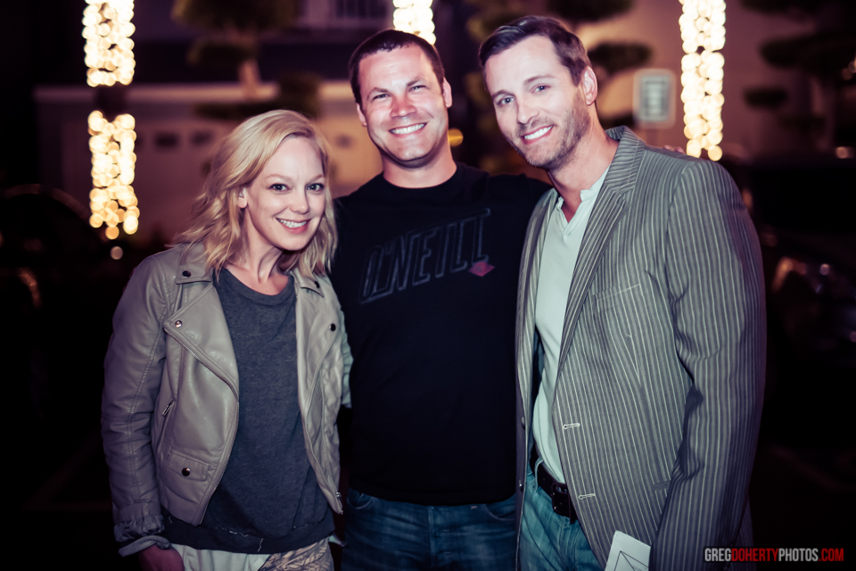 Abby Wathen, Jared Safier and Eric Martsolf on set of 