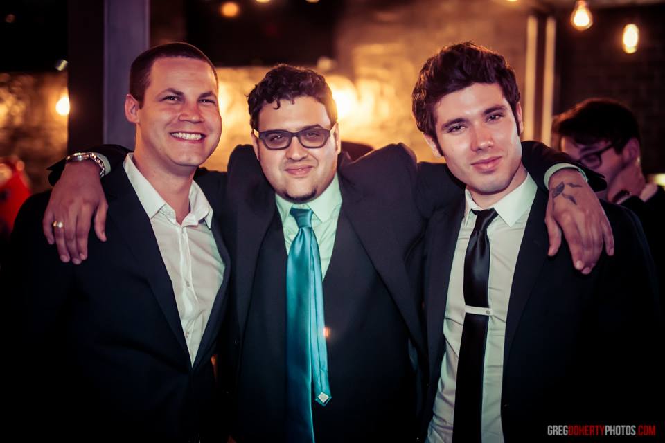 Jared Safier, Gregori Martin and Kristos Andrews at the Safier Entertainment / LANY Entertainment Industry Mixer