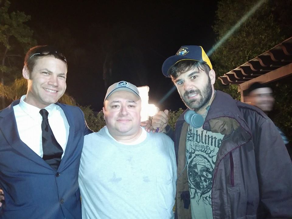 Jared Safier, Gabriel Campisi and Jared Cohn on set of 