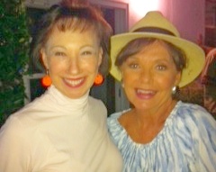 Judy Durning with Dawn Wells at Hotel Arthritis wrap party.