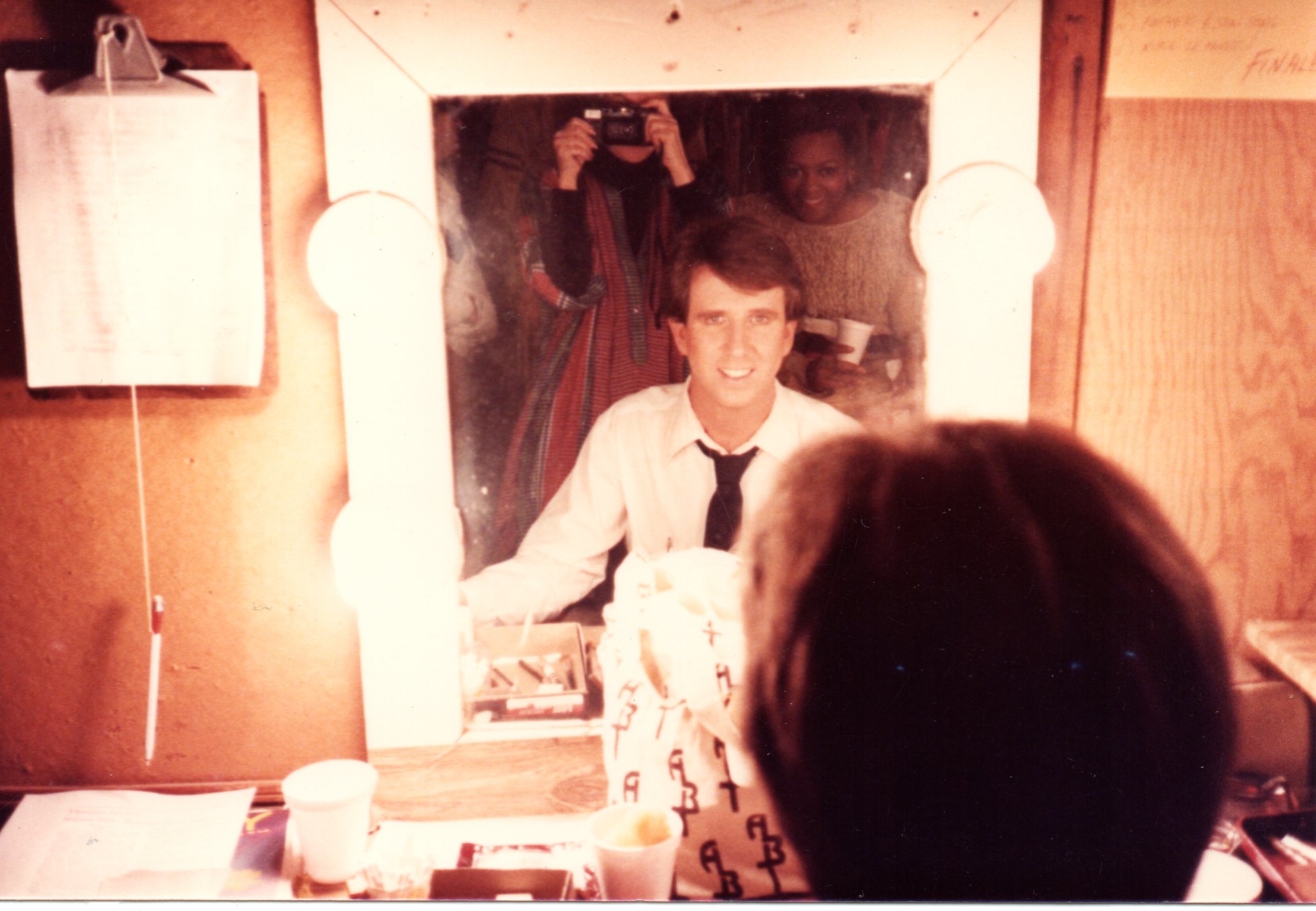 Backstage at Hidden Hills Playhouse, preparing to play Ralph Werner in Studs Terkel's 