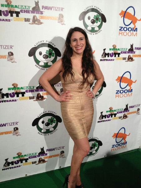 Lauren LoGrasso at the grand opening of Lucky Puppy in Studio City
