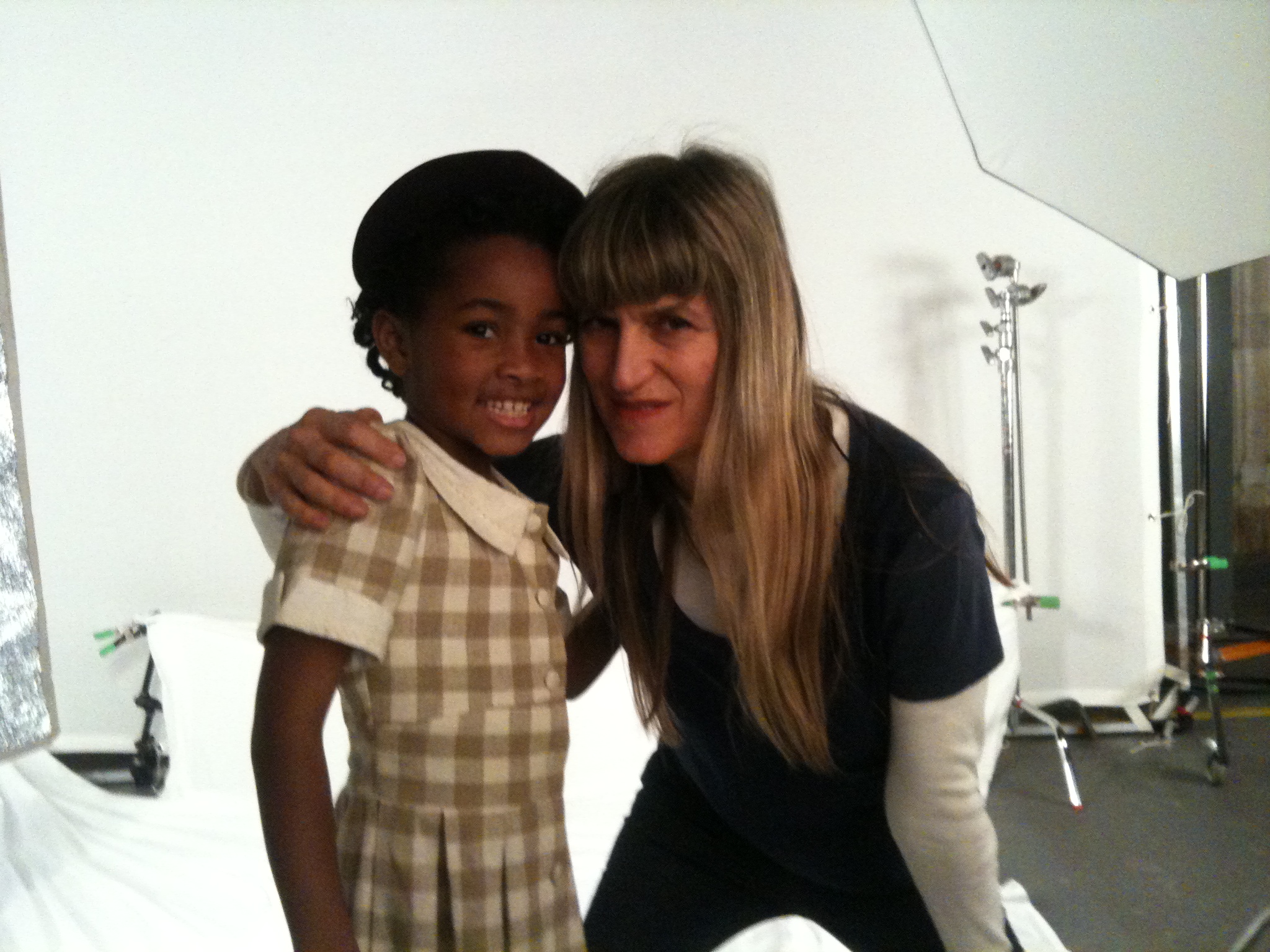 Layla at work with Director Catherine Hardwicke