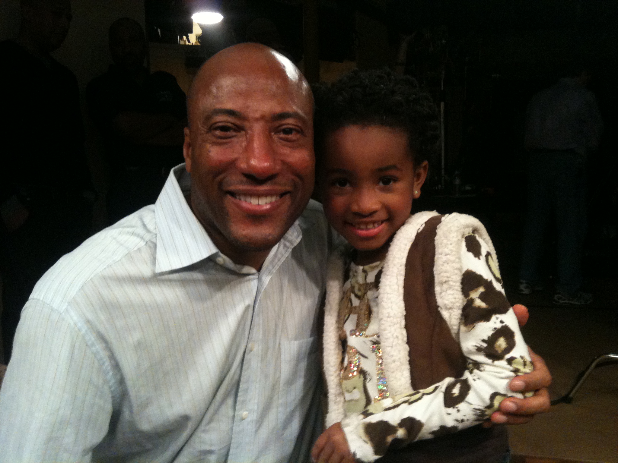 Layla With Producer Byron Allen