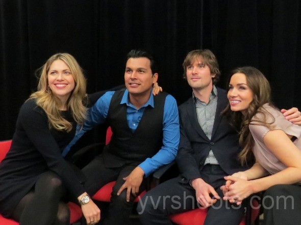 Arctic Air Media day. With Adam Beach, John Reardon and Pascale Hutton