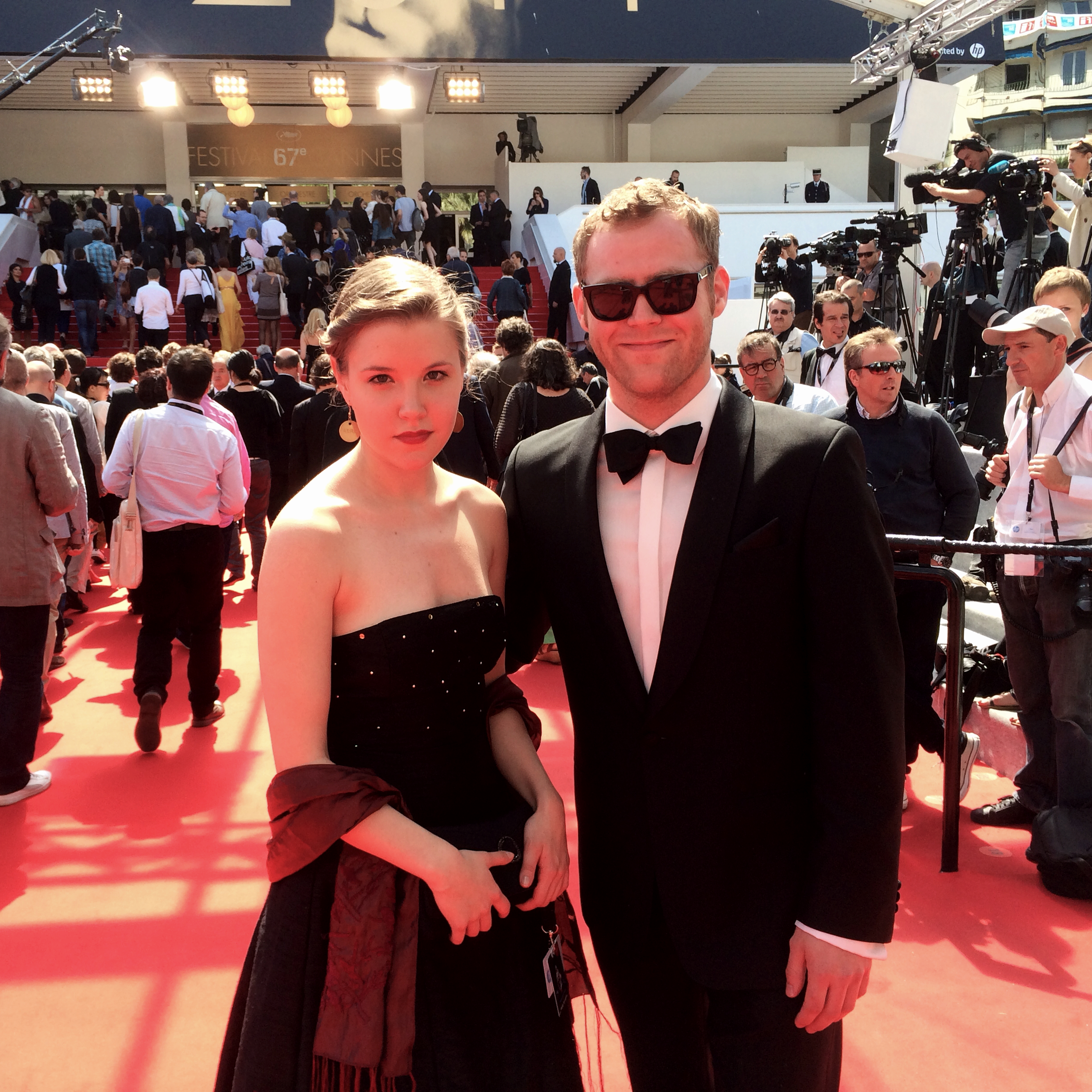 With Veera W. Vilo. Cannes, 2014.