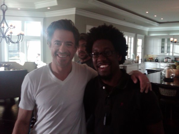 on the set of #duedate with #robertdowneyjr