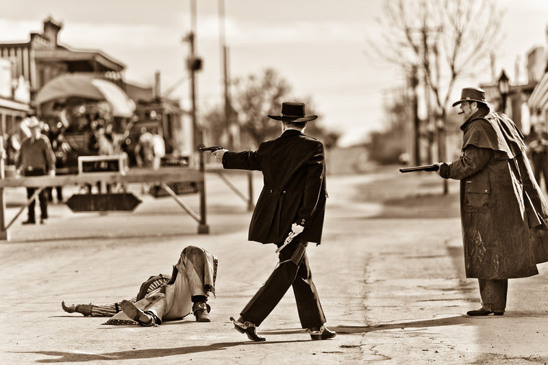 Wyatt Earp - gunfight Allen Street Tombstone Arizona
