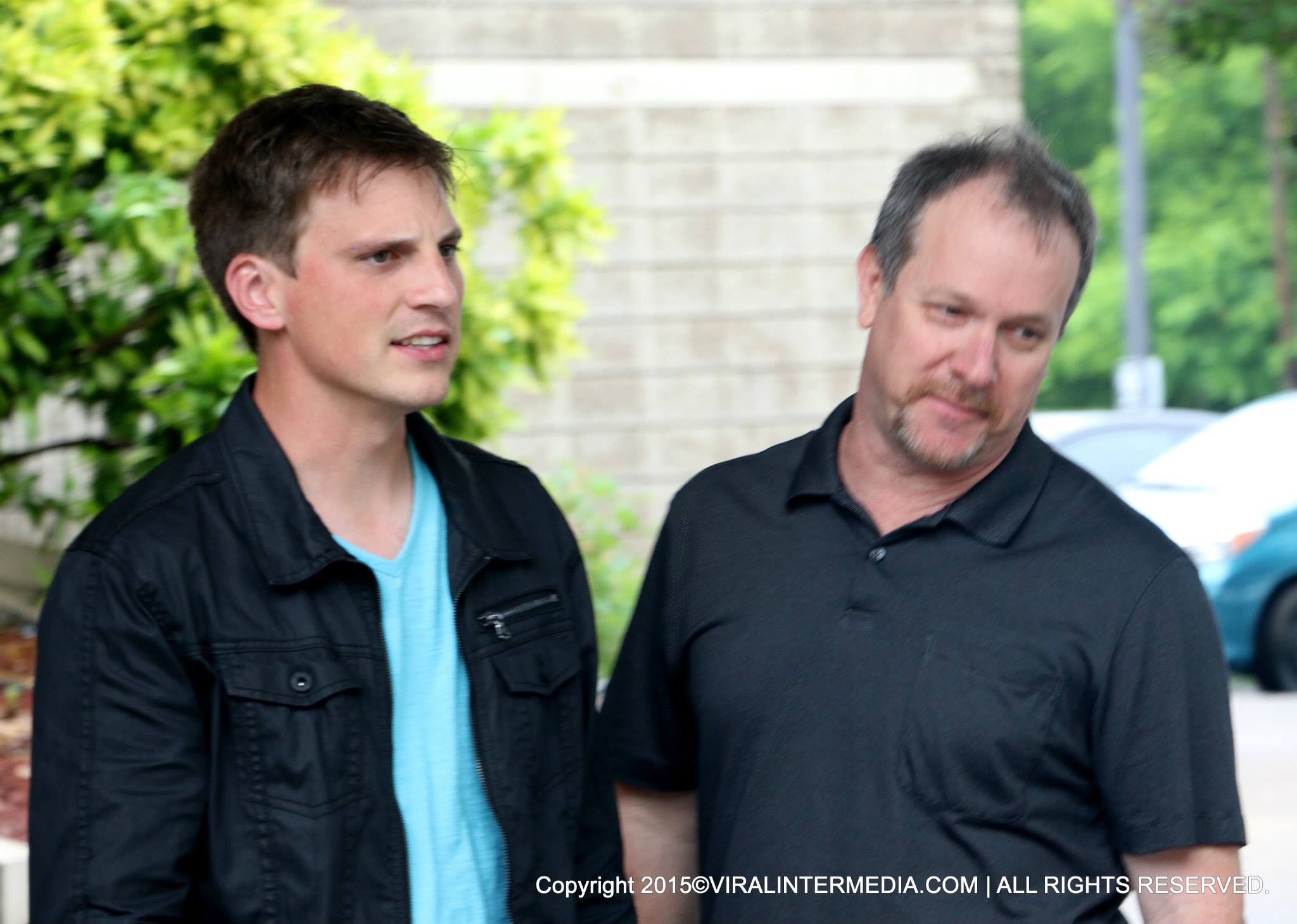 Jeremy Ivy and Greg Burgess on set of 