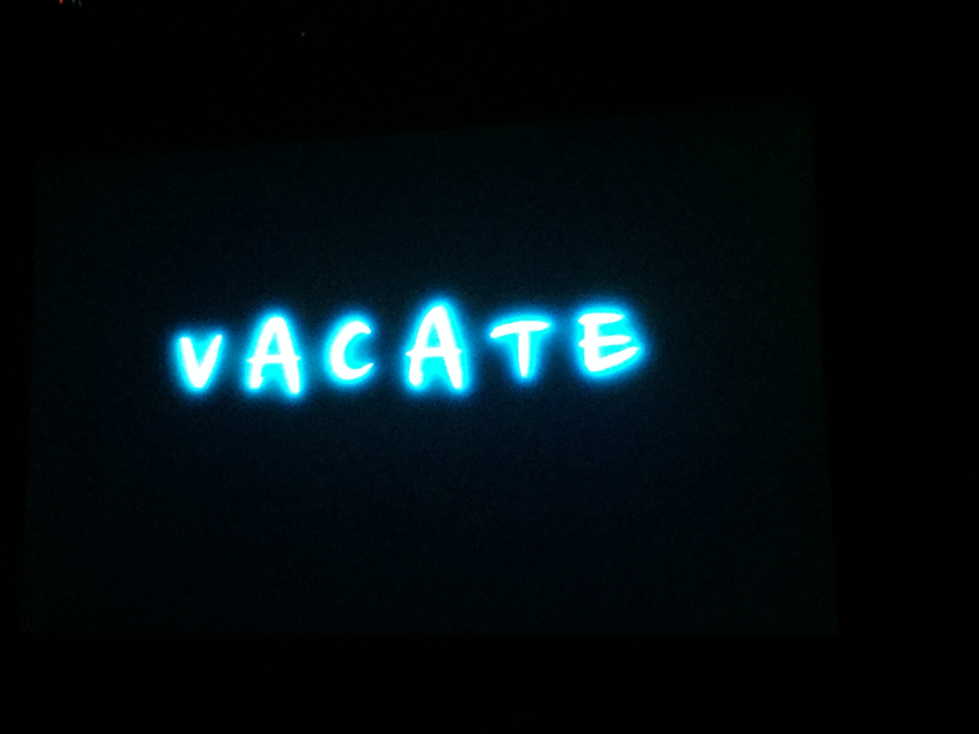 Vacate