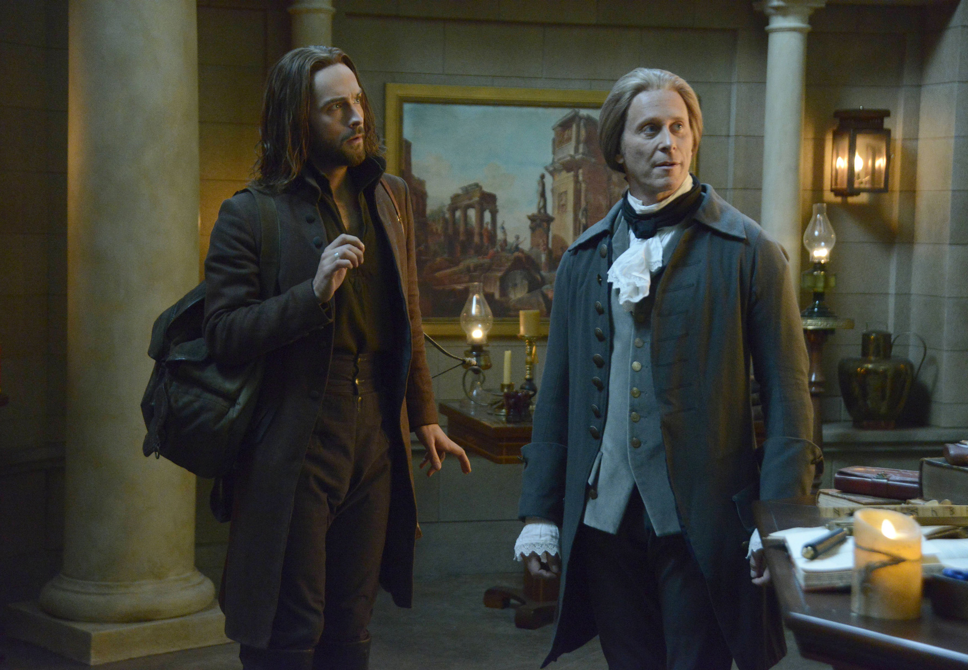 Still of Steven Weber and Tom Mison in Sleepy Hollow (2013)