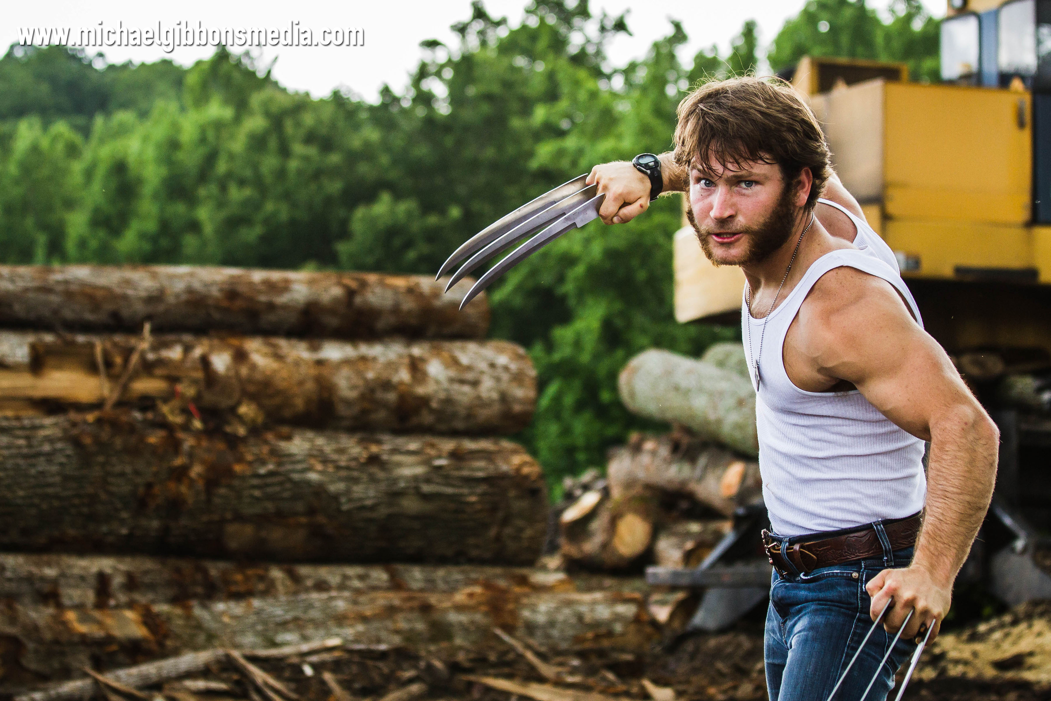 Jamie Costa as Wolverine in SoKrispyMedia's Wolverine Fan Film.