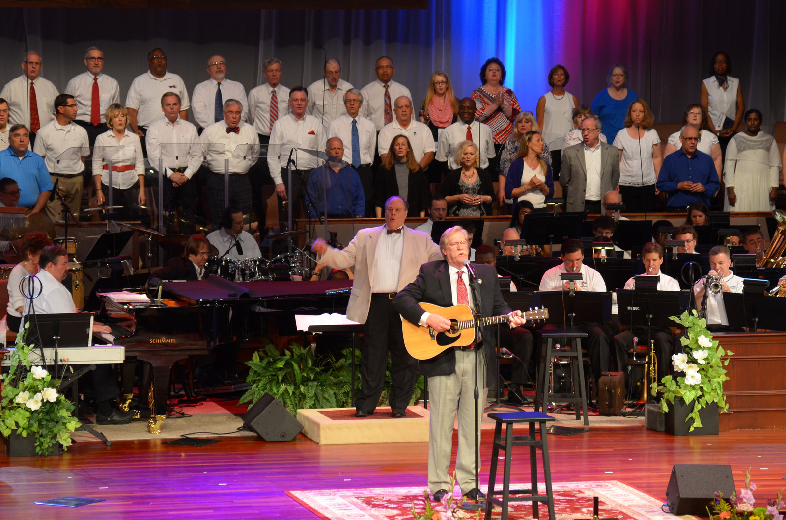 Paul Shane, Vocal and Guitar performing God Bless the USA as arranged by Geary Newman