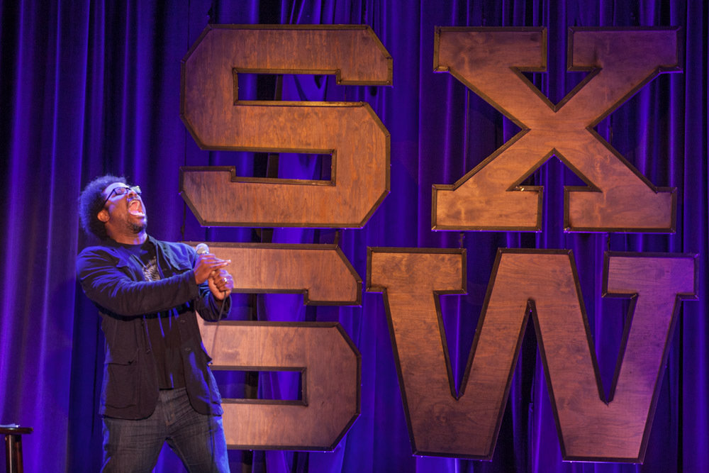W. Kamau Bell on stage at SXSW in 2015 for SXSW Comedy with W. Kamau Bell.
