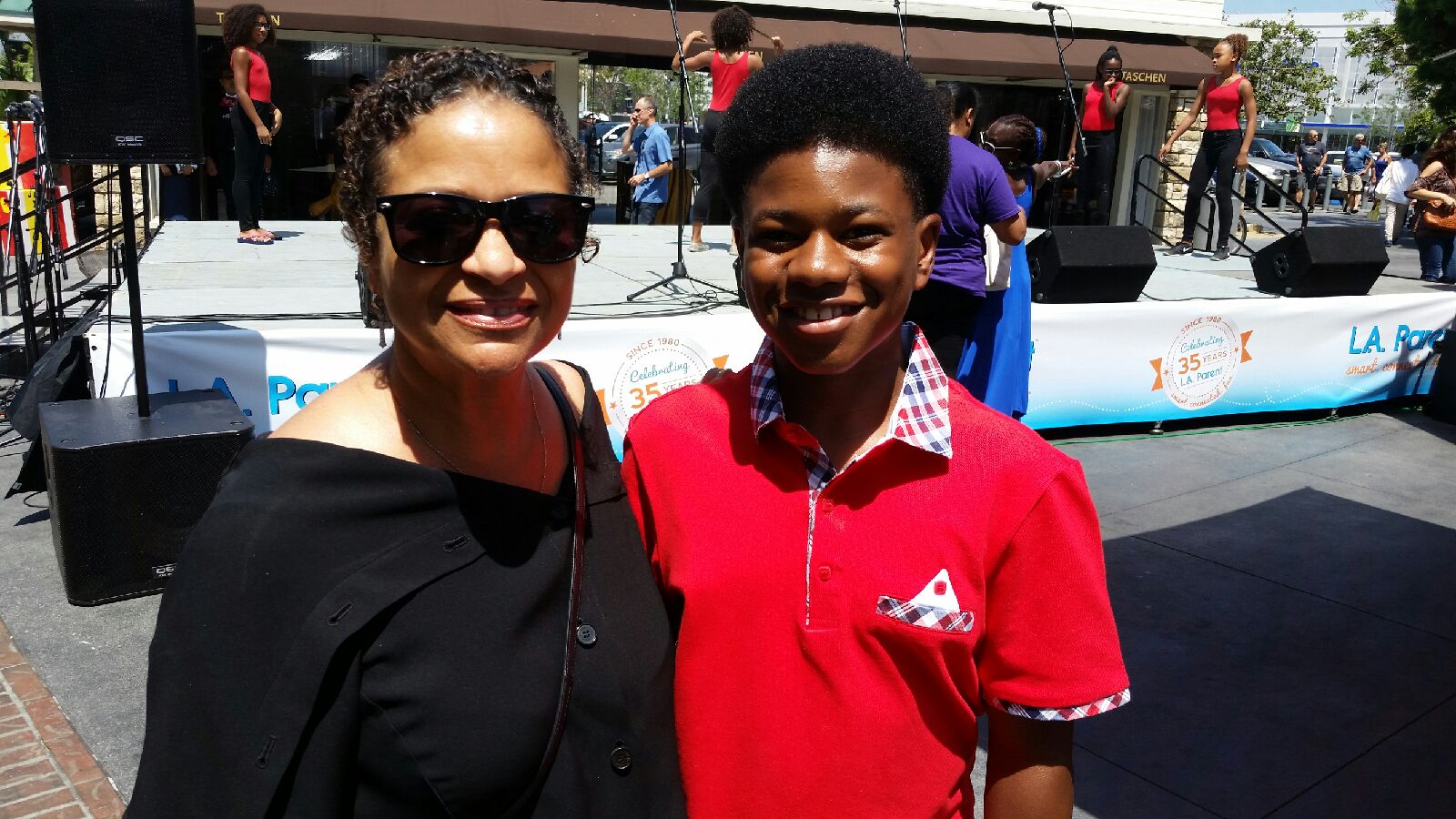 Debbie Allen And I At 35Yr L.A.Parent Anniversary.