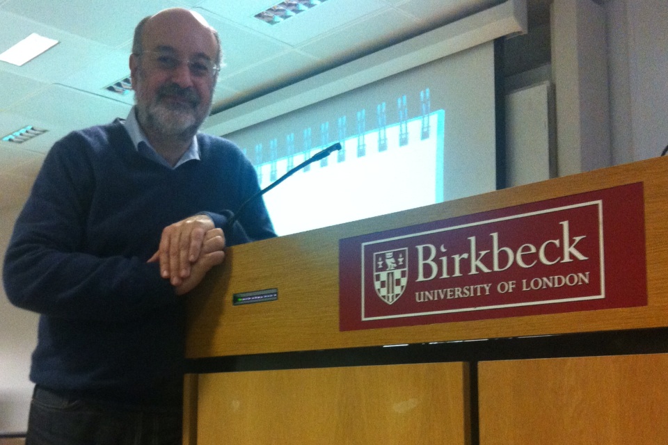 George Chiesa, at Birkberk, London 2013