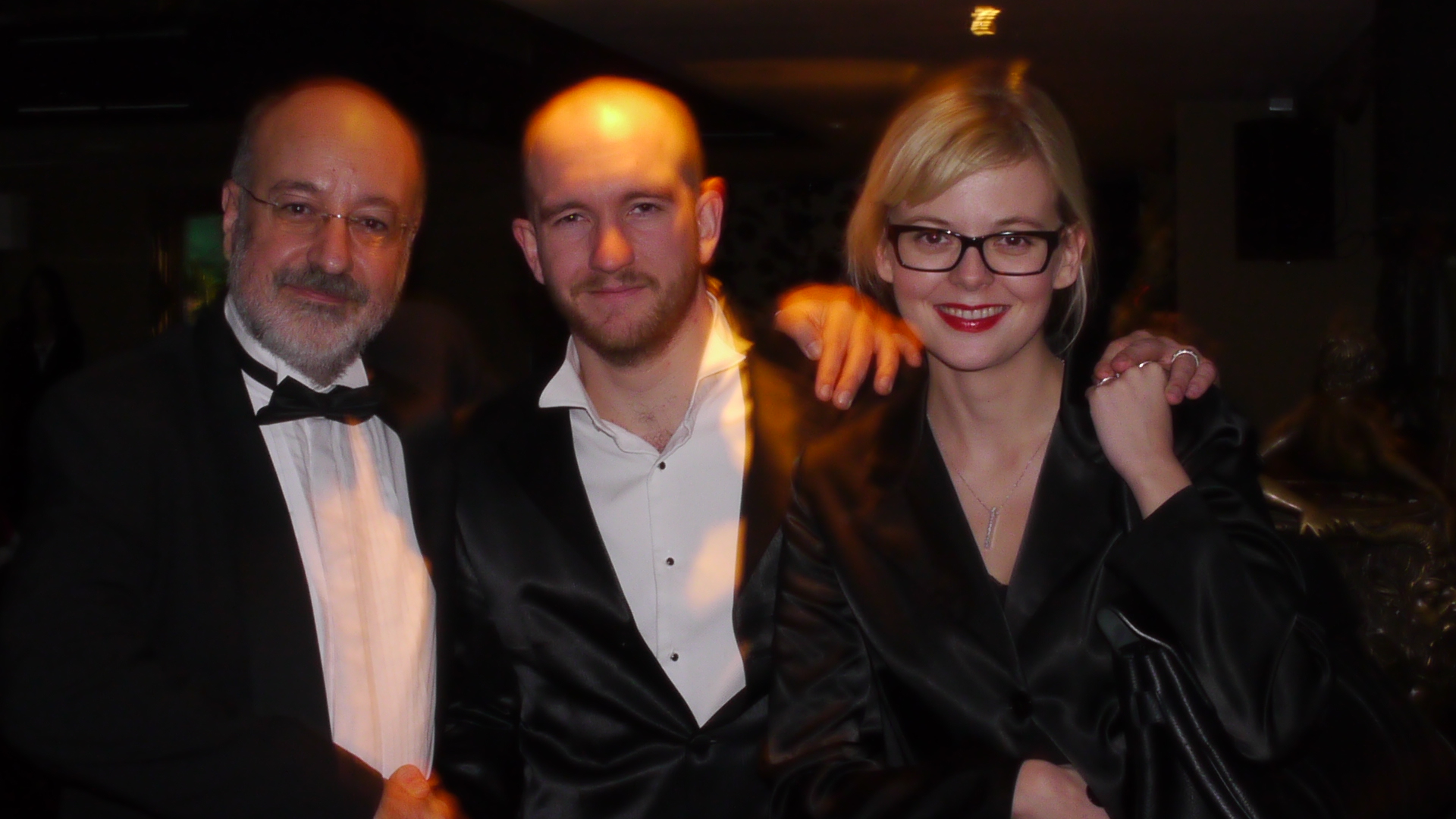 George Chiesa, David Reynolds and Joanna Ignaczewska, at The UnderWater Realm (World premiere, Dec 20th, 2012) - After Party