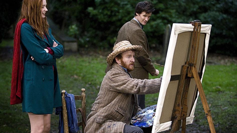 Still of Tony Curran, Matt Smith and Karen Gillan in Doctor Who (2005)