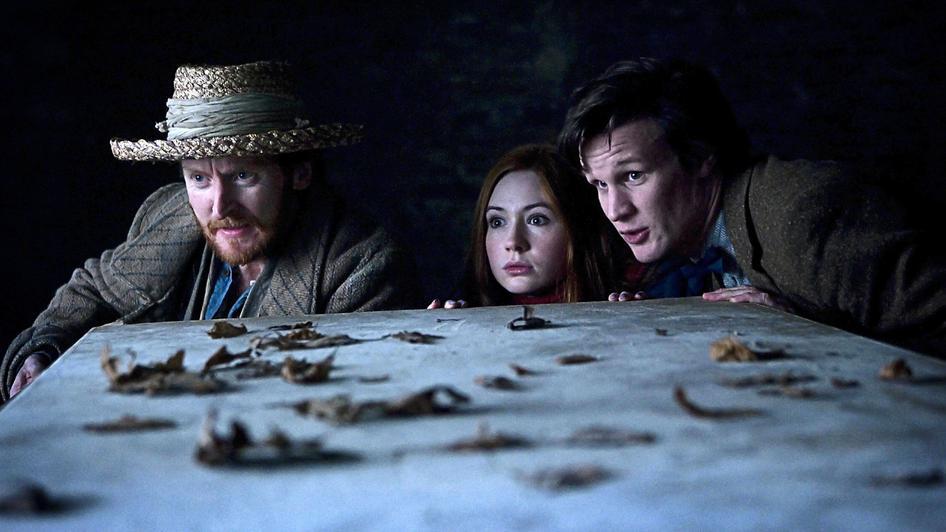 Still of Tony Curran, Matt Smith and Karen Gillan in Doctor Who (2005)