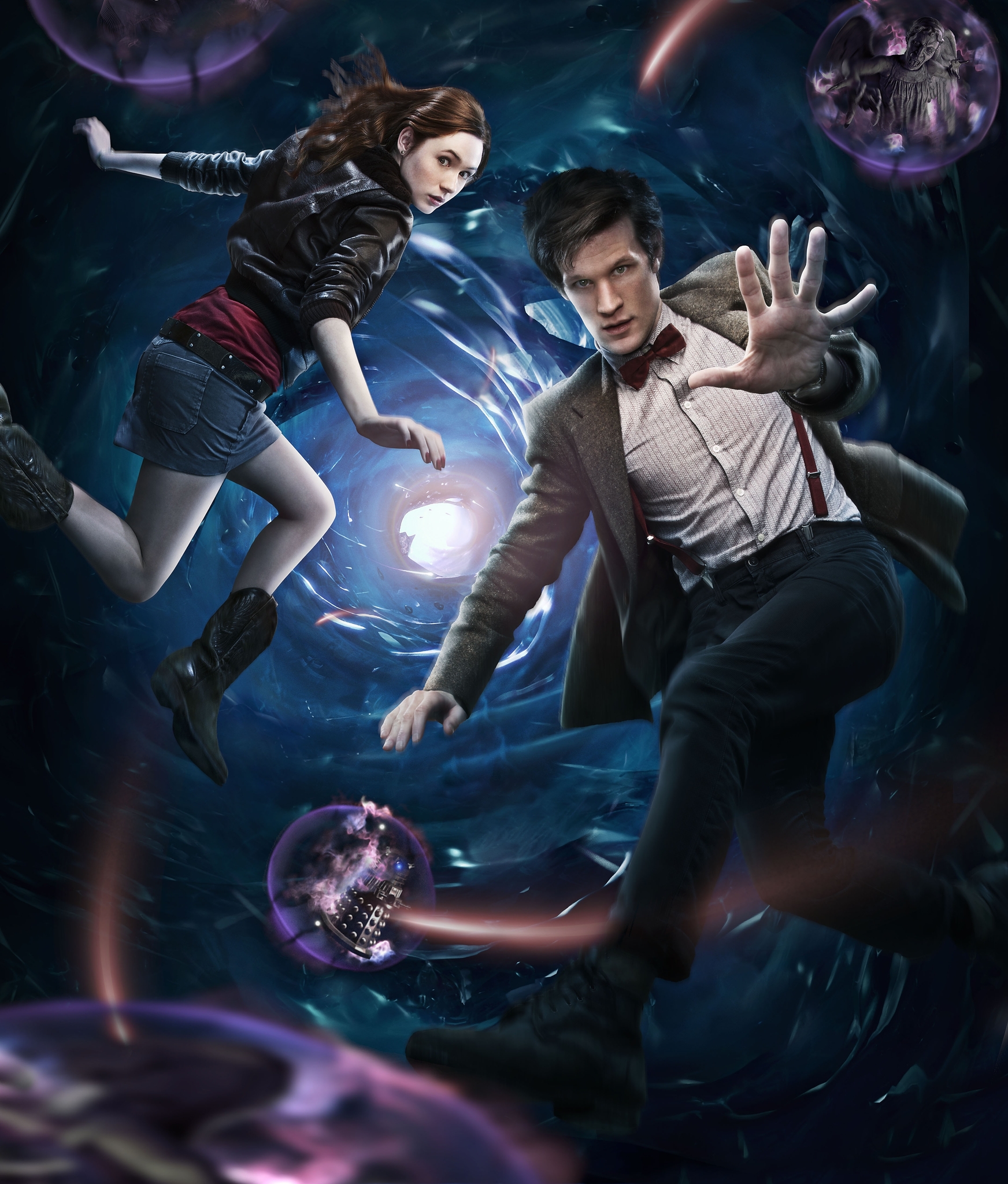 Matt Smith and Karen Gillan in Doctor Who (2005)