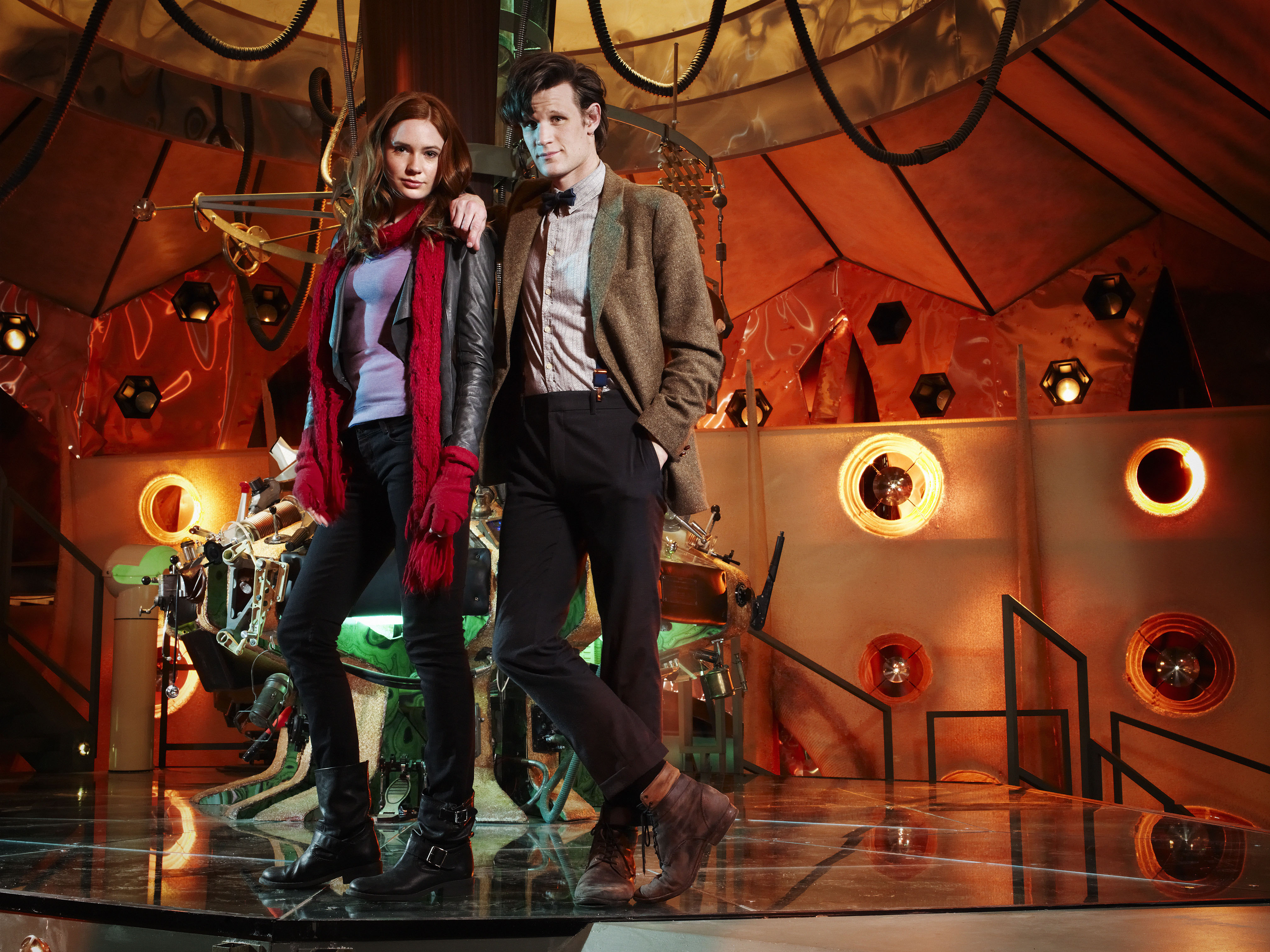 Matt Smith and Karen Gillan in Doctor Who (2005)