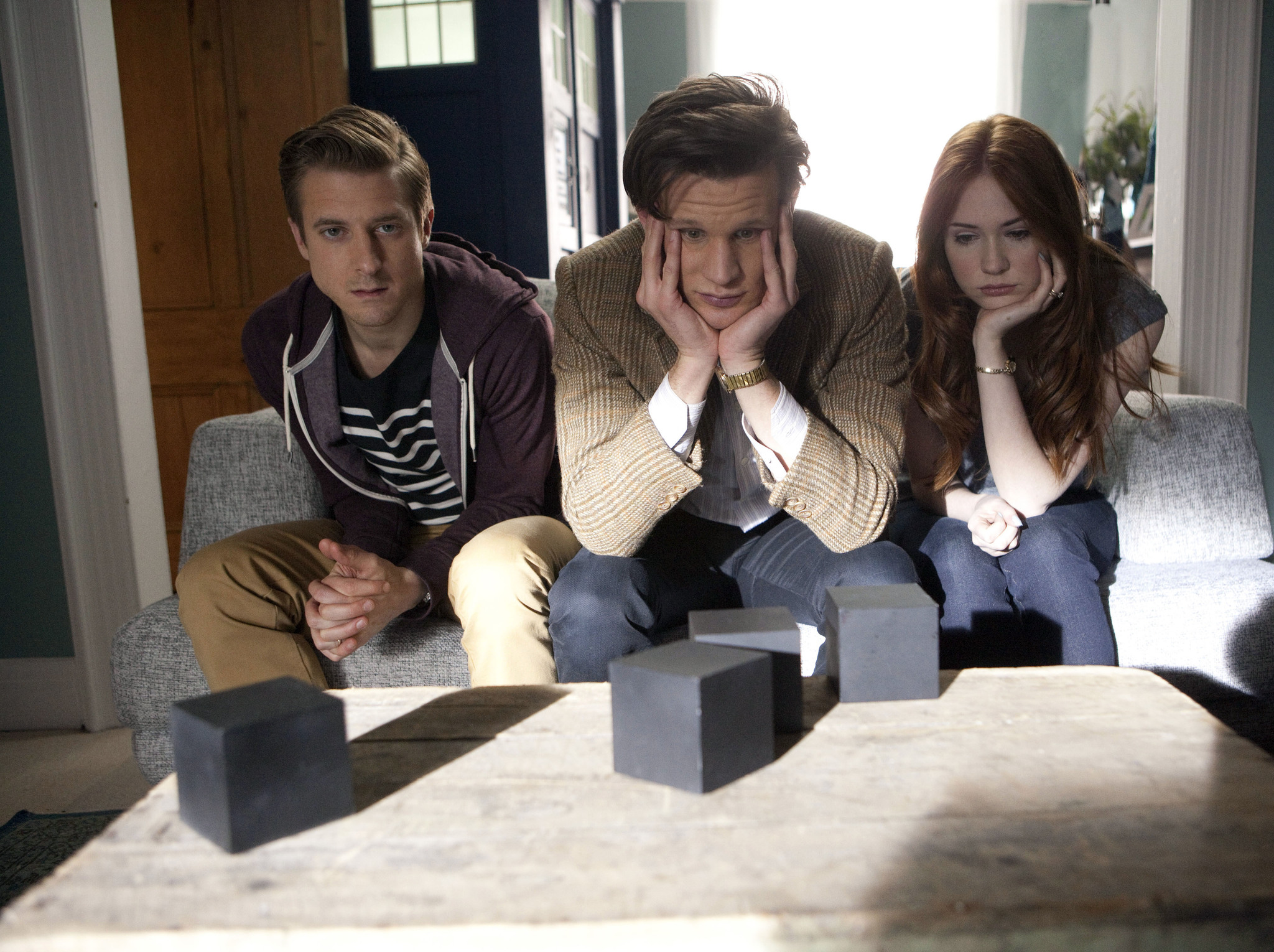 Still of Matt Smith, Karen Gillan and Arthur Darvill in Doctor Who (2005)