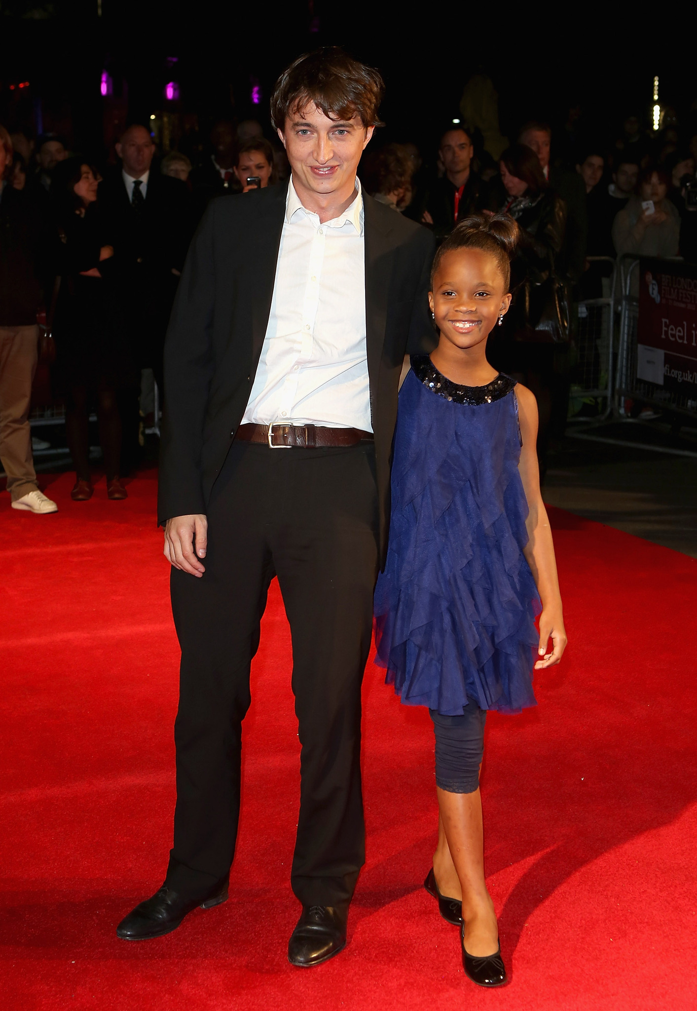 Benh Zeitlin and Quvenzhané Wallis at event of Beasts of the Southern Wild (2012)