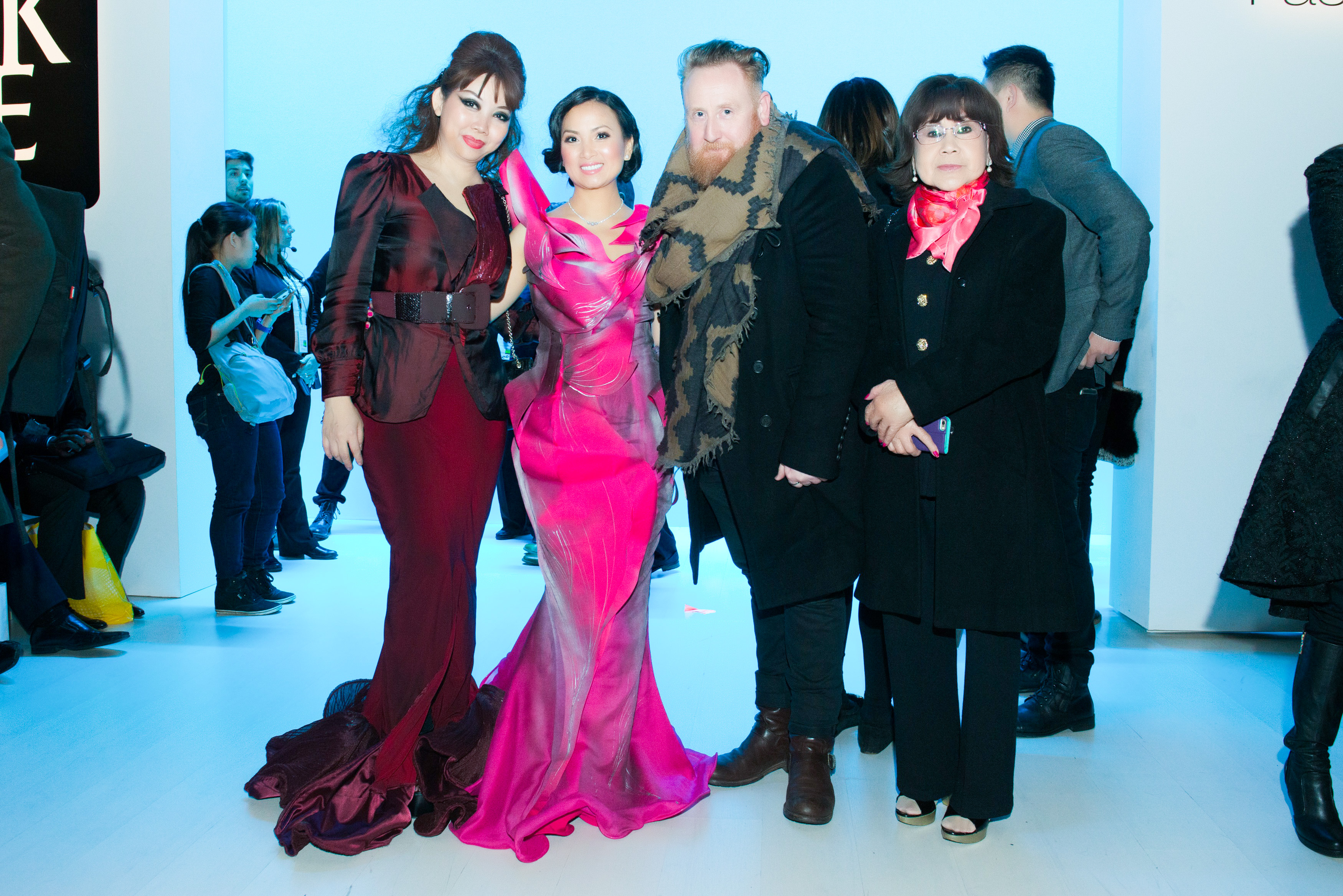 Ha Phuong at New York Fashion week 2015 .