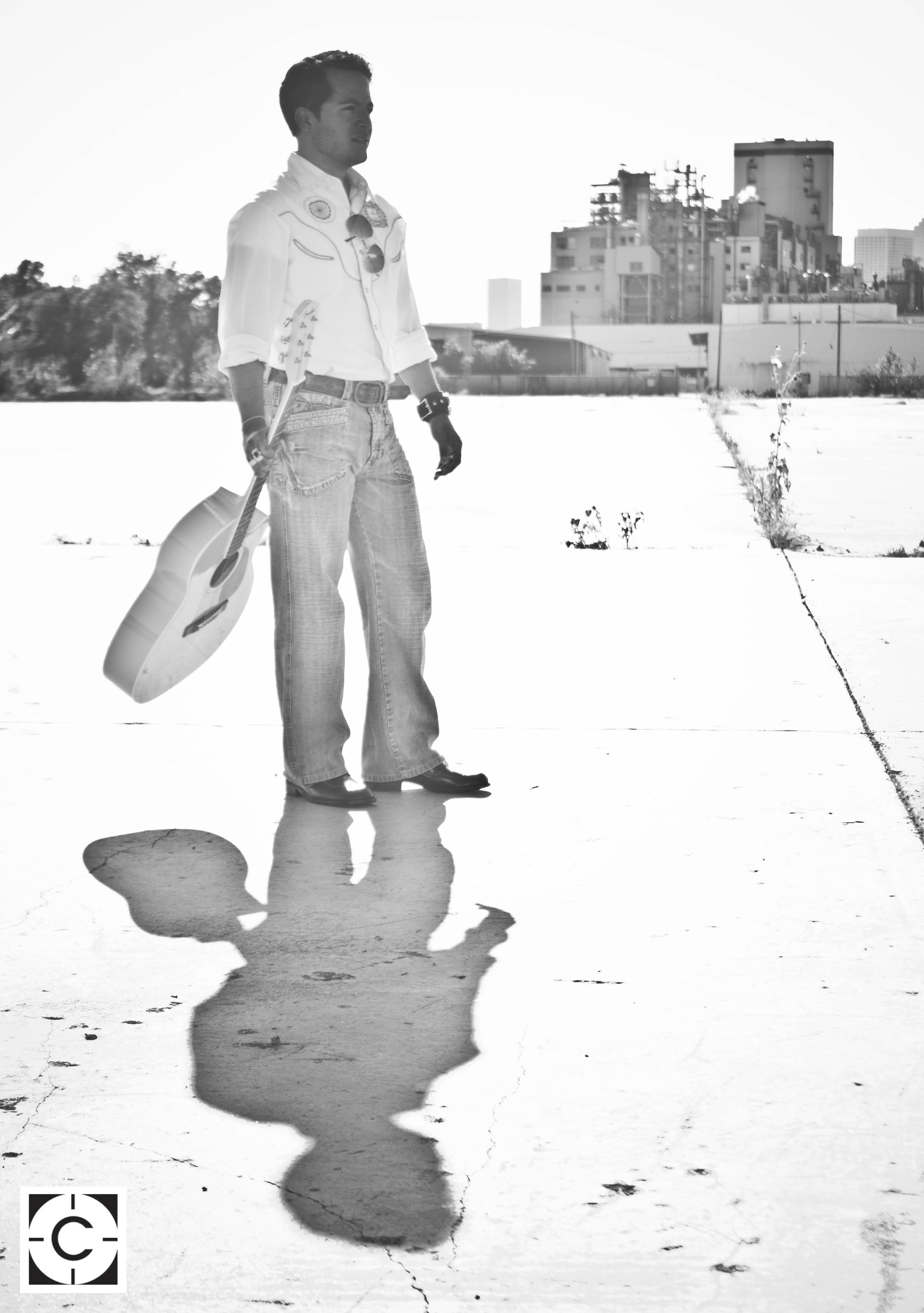 Black and White with Guitar