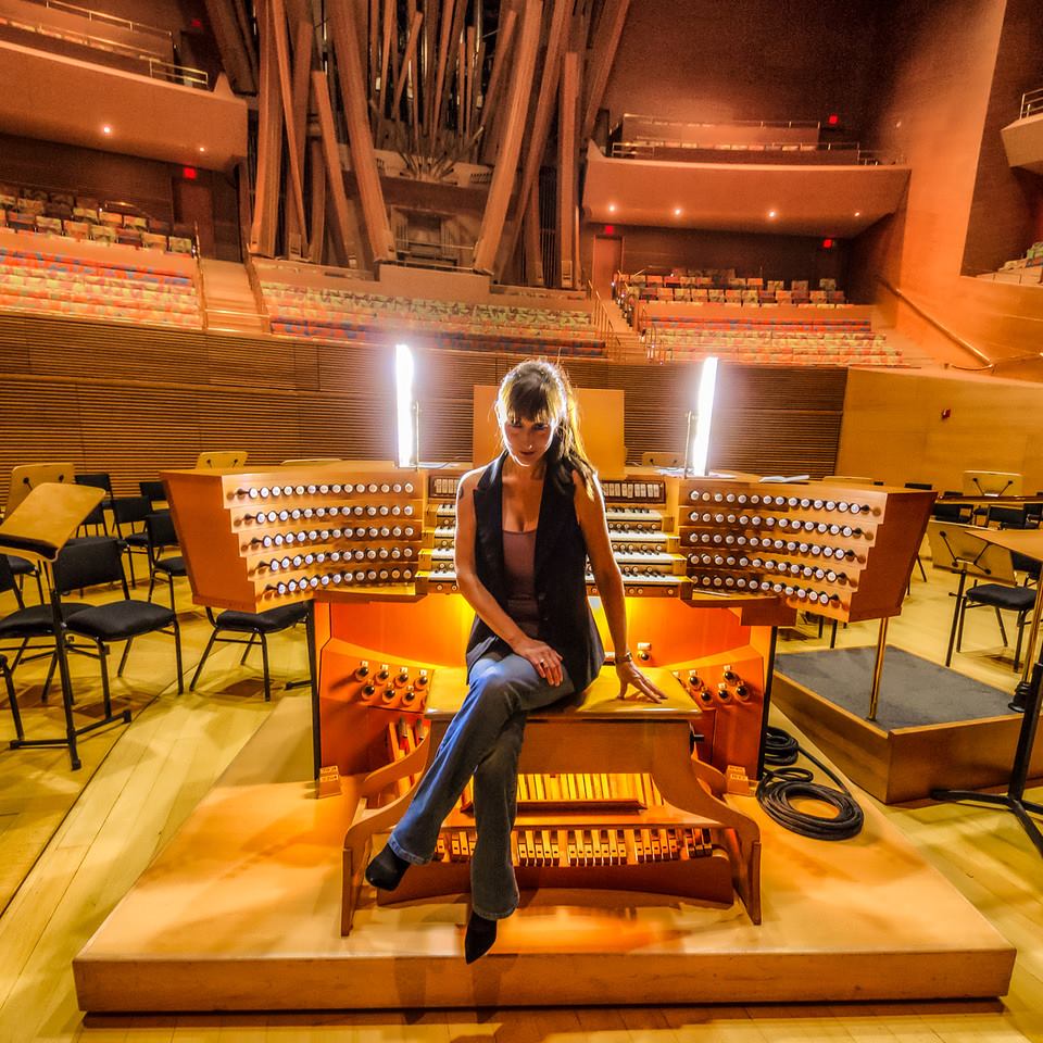 Carol at the Walt Disney Concert Hall Organ in Los Angeles