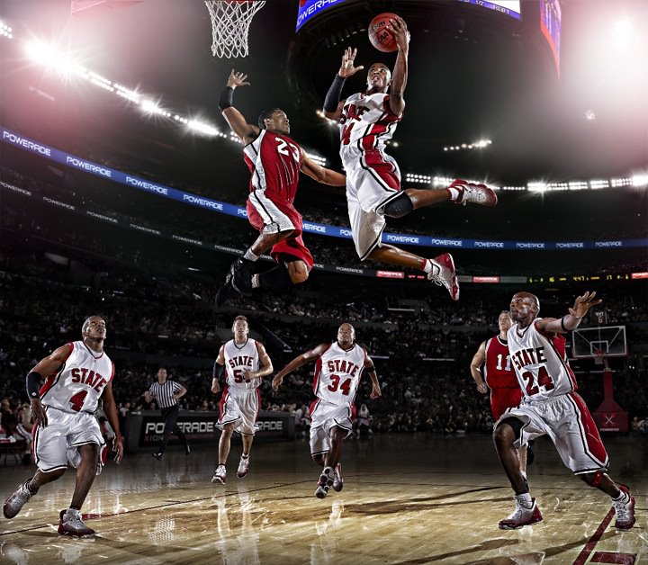 PowerAde 2012 Ad campaign Curtis is guy in red #23.