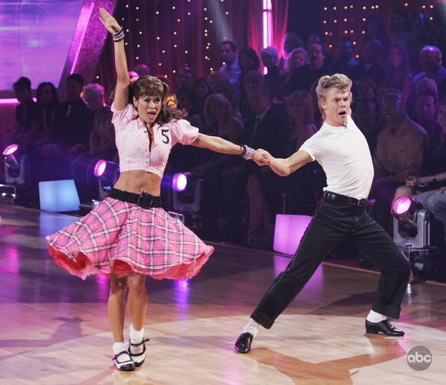 Still of Brooke Burke-Charvet and Derek Hough in Dancing with the Stars (2005)