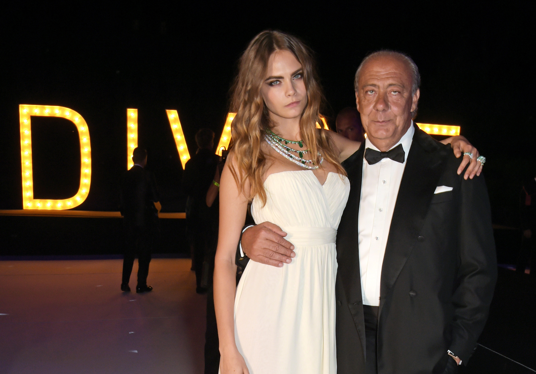 Fawaz Gruosi and Cara Delevingne