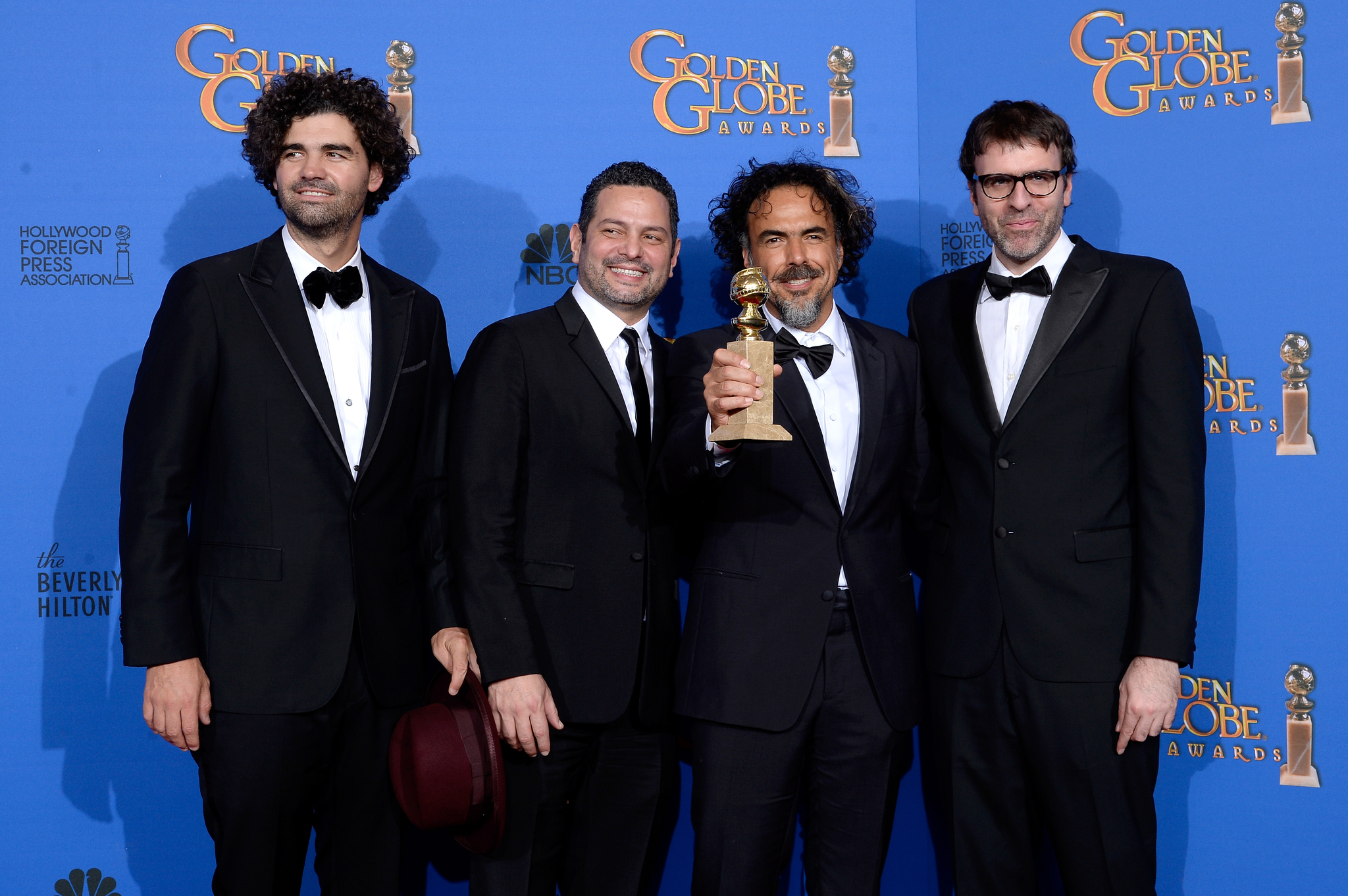 Alejandro González Iñárritu, Nicolás Giacobone, Armando Bo and Alexander Dinelaris at event of 72nd Golden Globe Awards (2015)