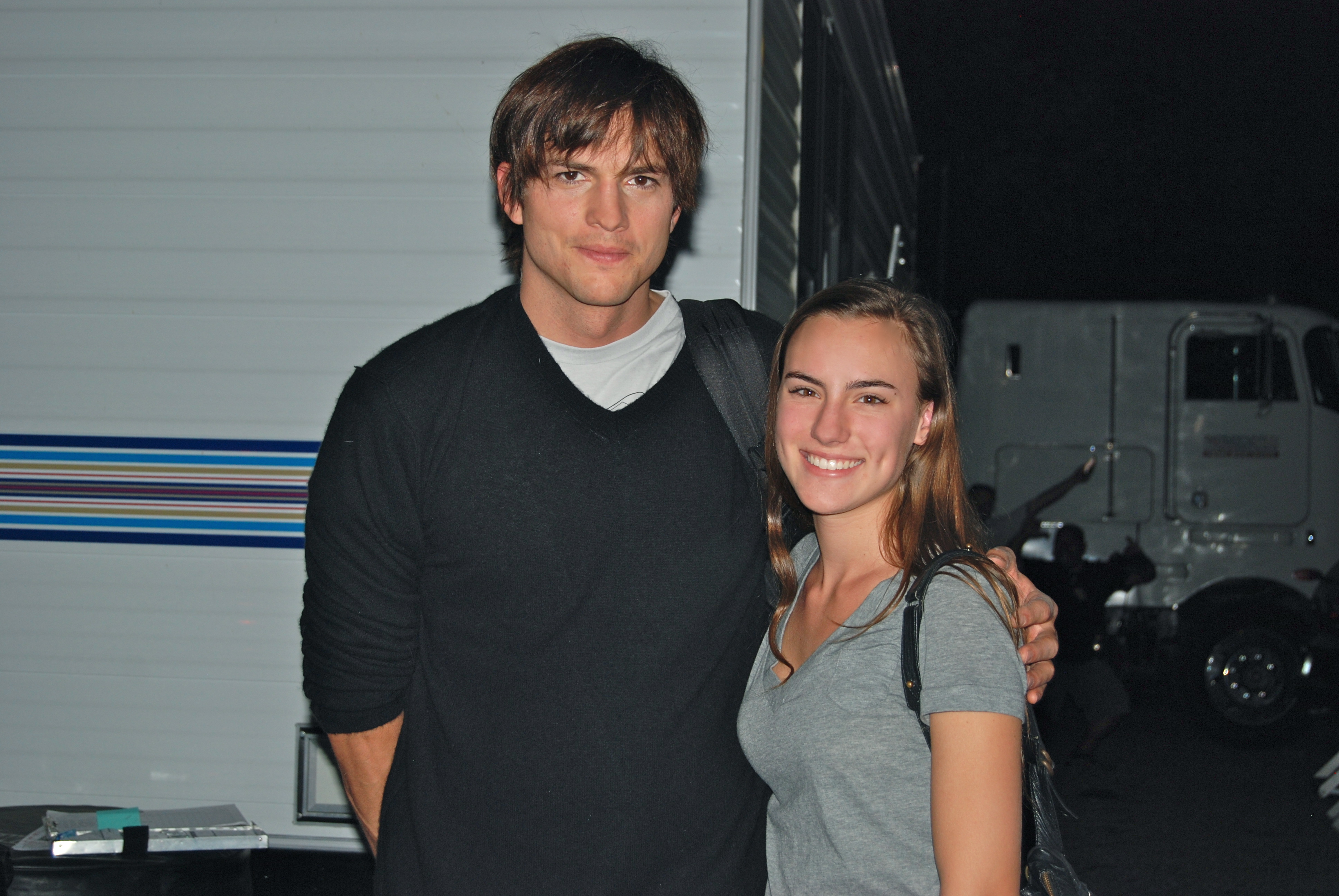 Ashton Kutcher and Annika Bertea