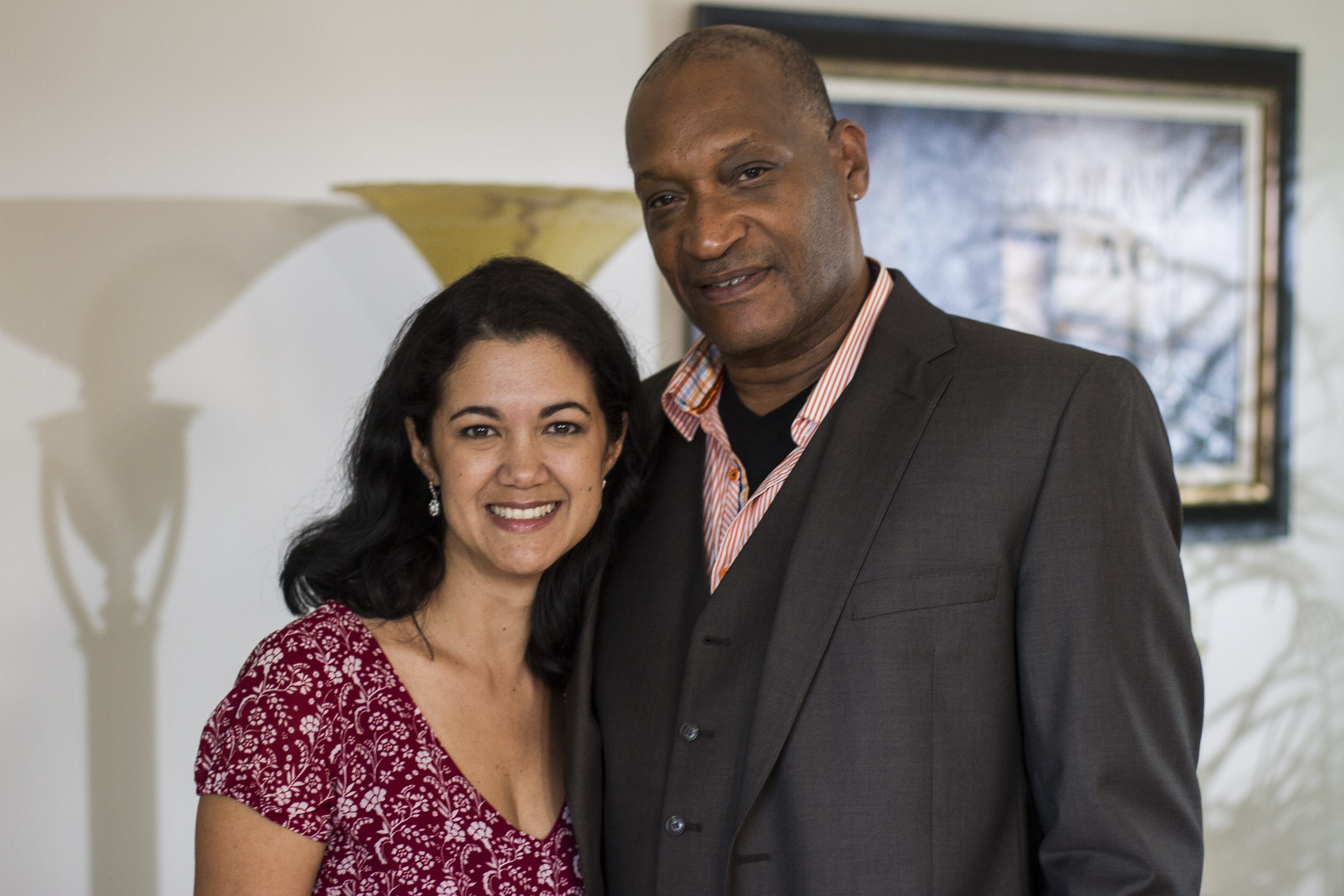 With Tony Todd on the set of 