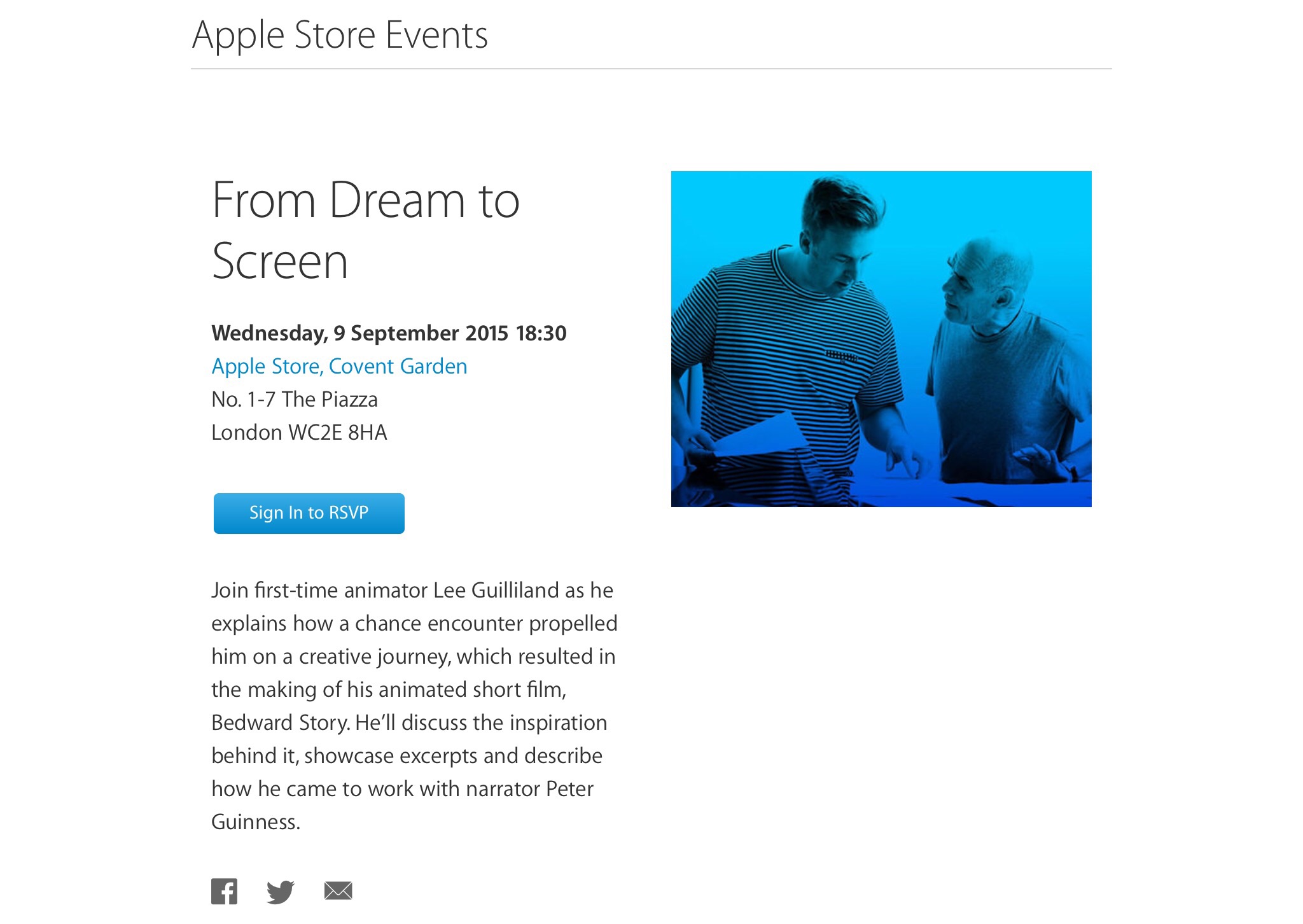 From Dream to Screen, Apple talk about my creative journey making Bedward Story.