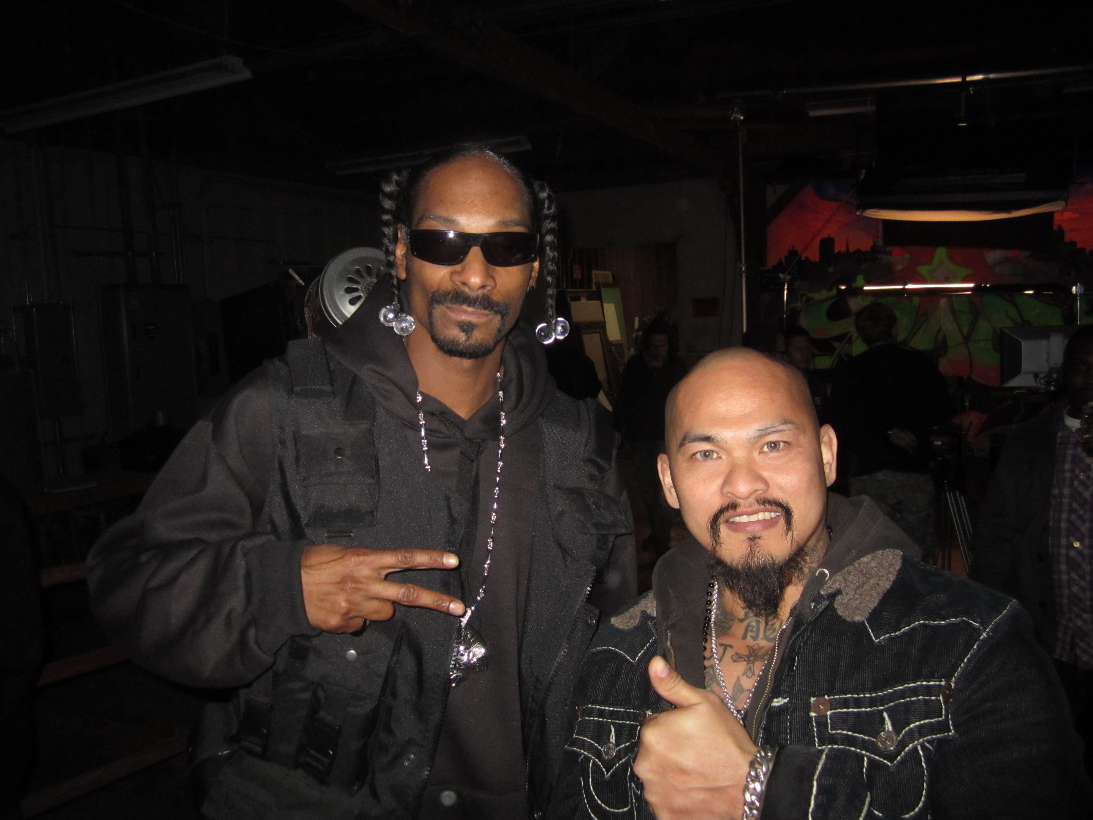 Snoop Dogg with Marcus Natividad.