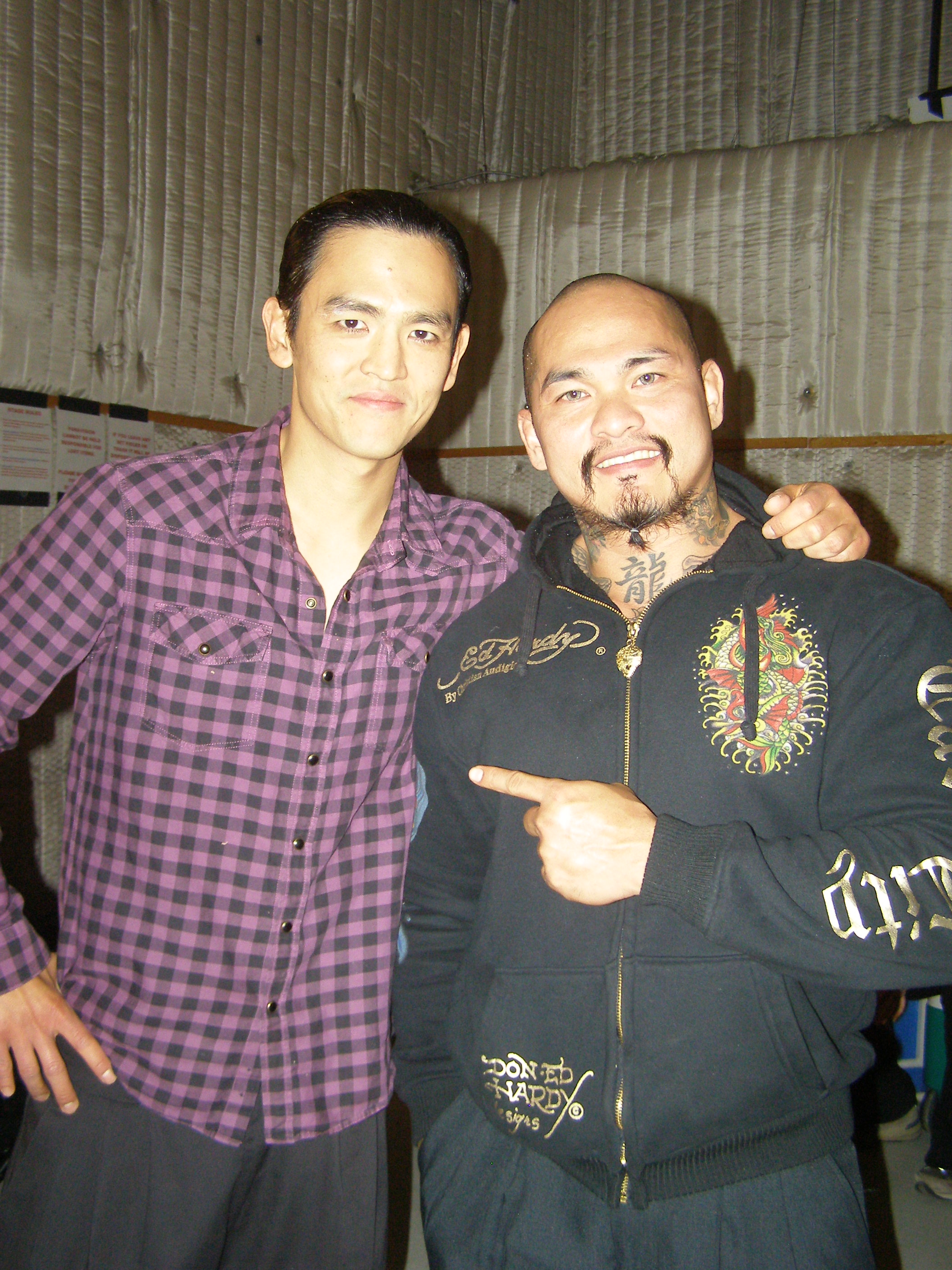 John Cho and I from Harold And Kumar 3 Christmas shoot